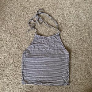 Brandy Melville striped halter top